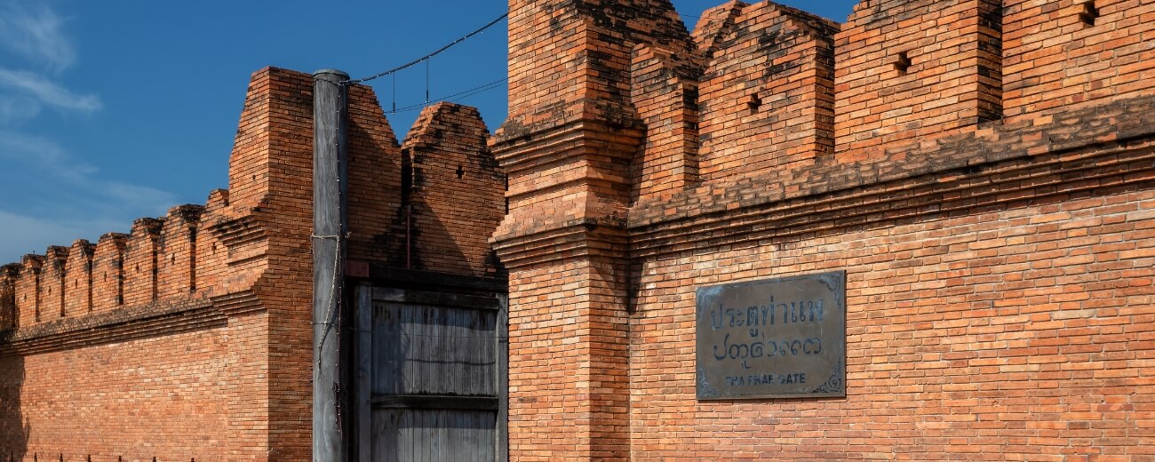 Tha Phae Gate in Chiang Mai's Old City, popular with UK expats in northern Thailand