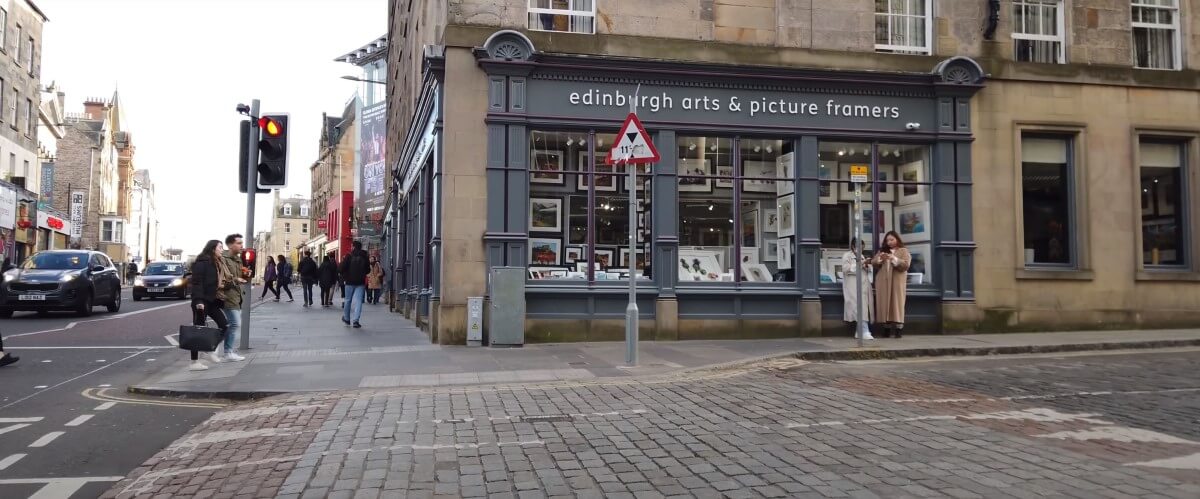 Scotland street in Edinburgh